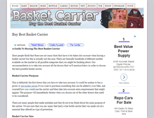 Tablet Screenshot of basketcarrier.com
